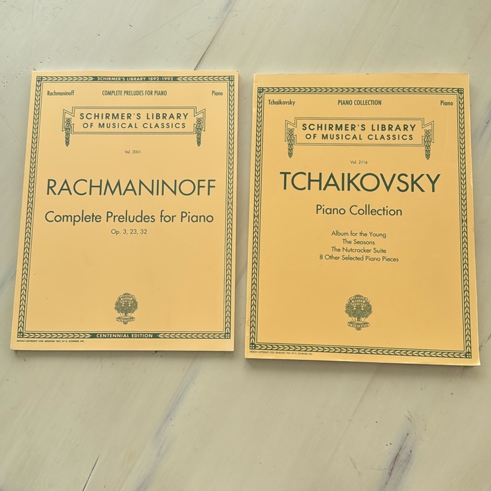 Piano Music Schirmer’s Library Tchaikovsky and Rachmaninoff BRAND NEW